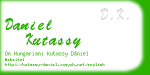 daniel kutassy business card